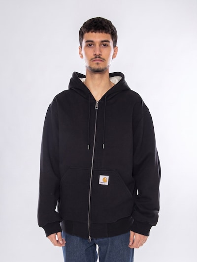 Carhartt WIP Zip-Up Hoodie 'Active Sweat Jacket Black' in S in Black, Item view