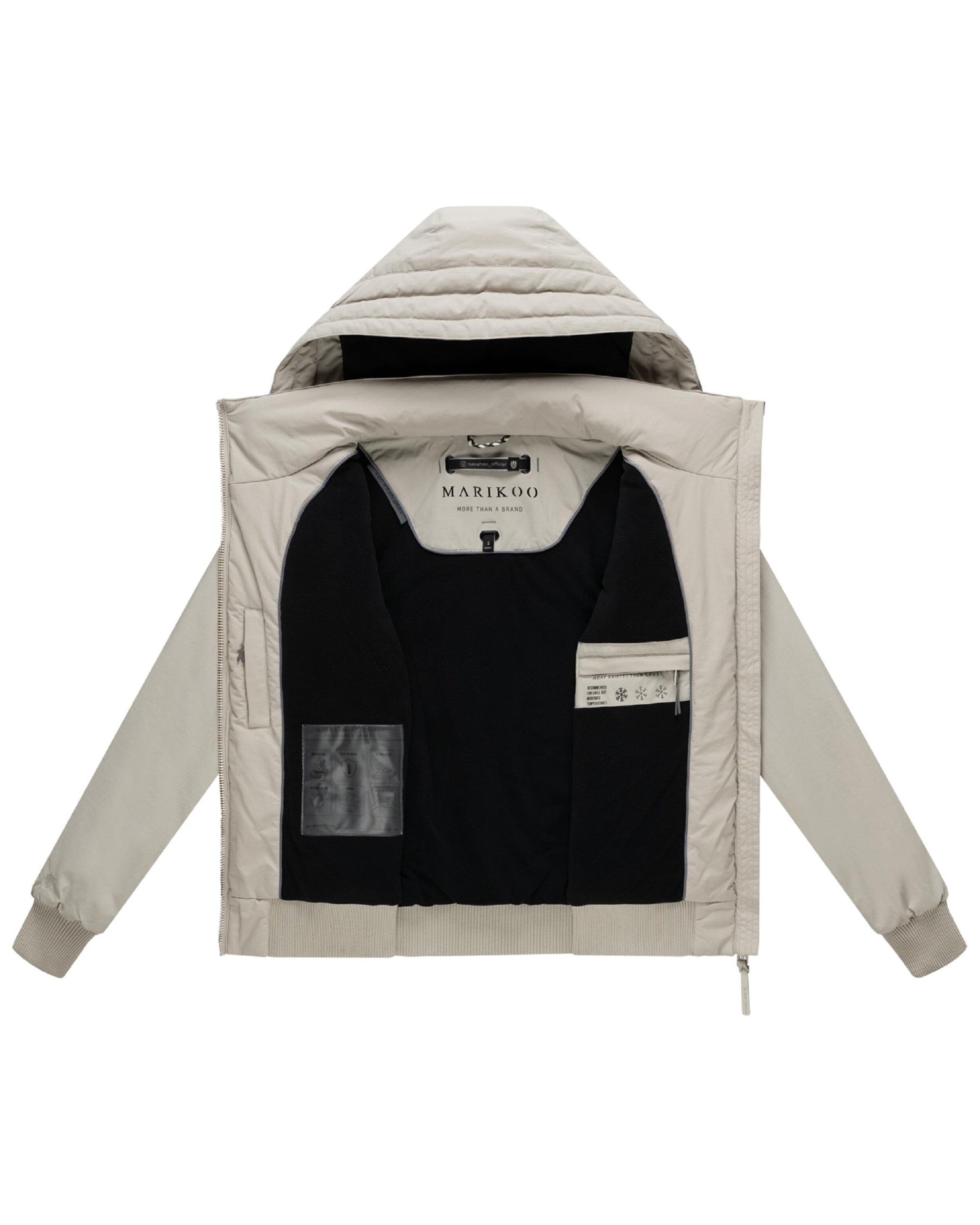 MARIKOO Winterjas 'Mooni 16' in Beige