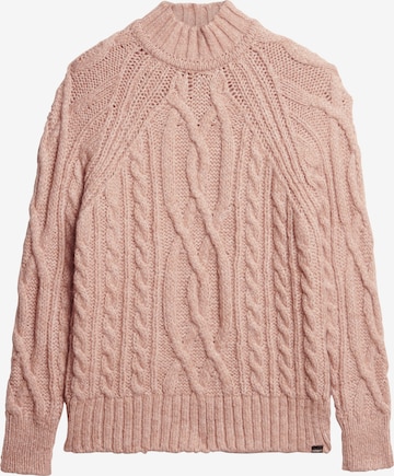 Superdry Sweater in Pink: front