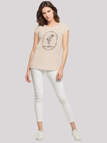 F4NT4STIC Shirt 'Mothers Day Black Art Print for Mom Best Mom Ever' in Beige