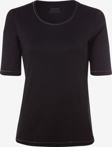 Olsen Shirt in Zwart: voorkant