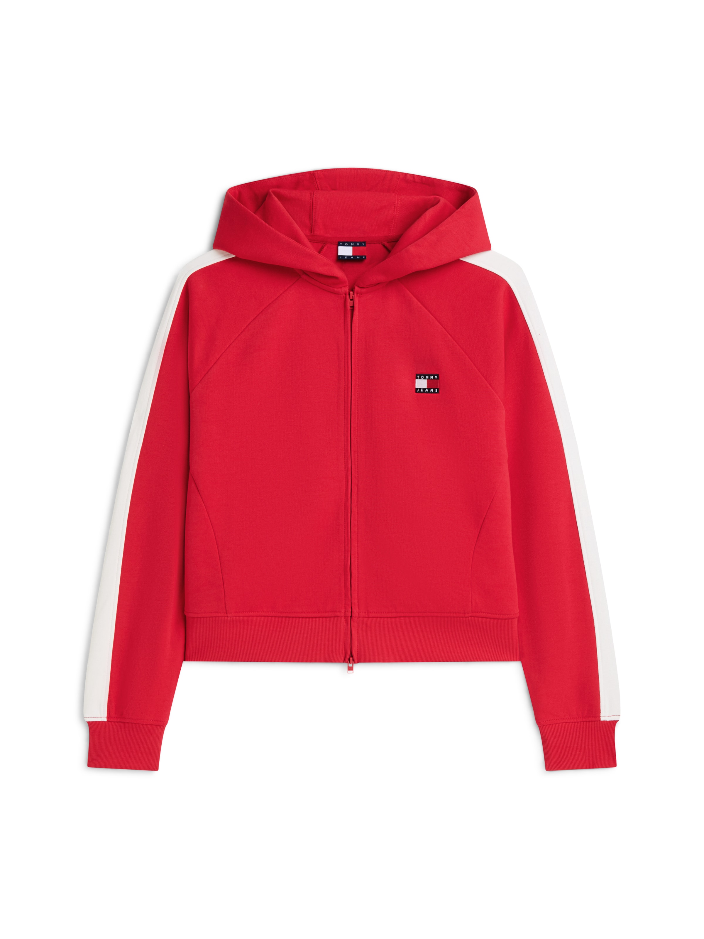 Tommy Jeans Кофта на молнии в Красный: спереди