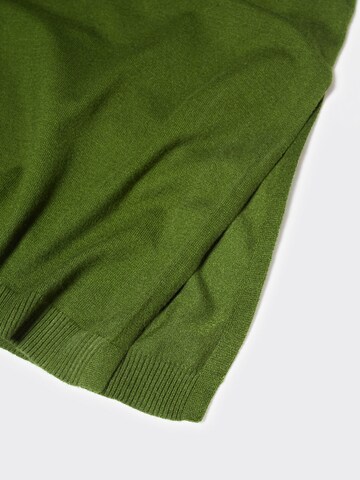 MANGO Knitted dress in Green