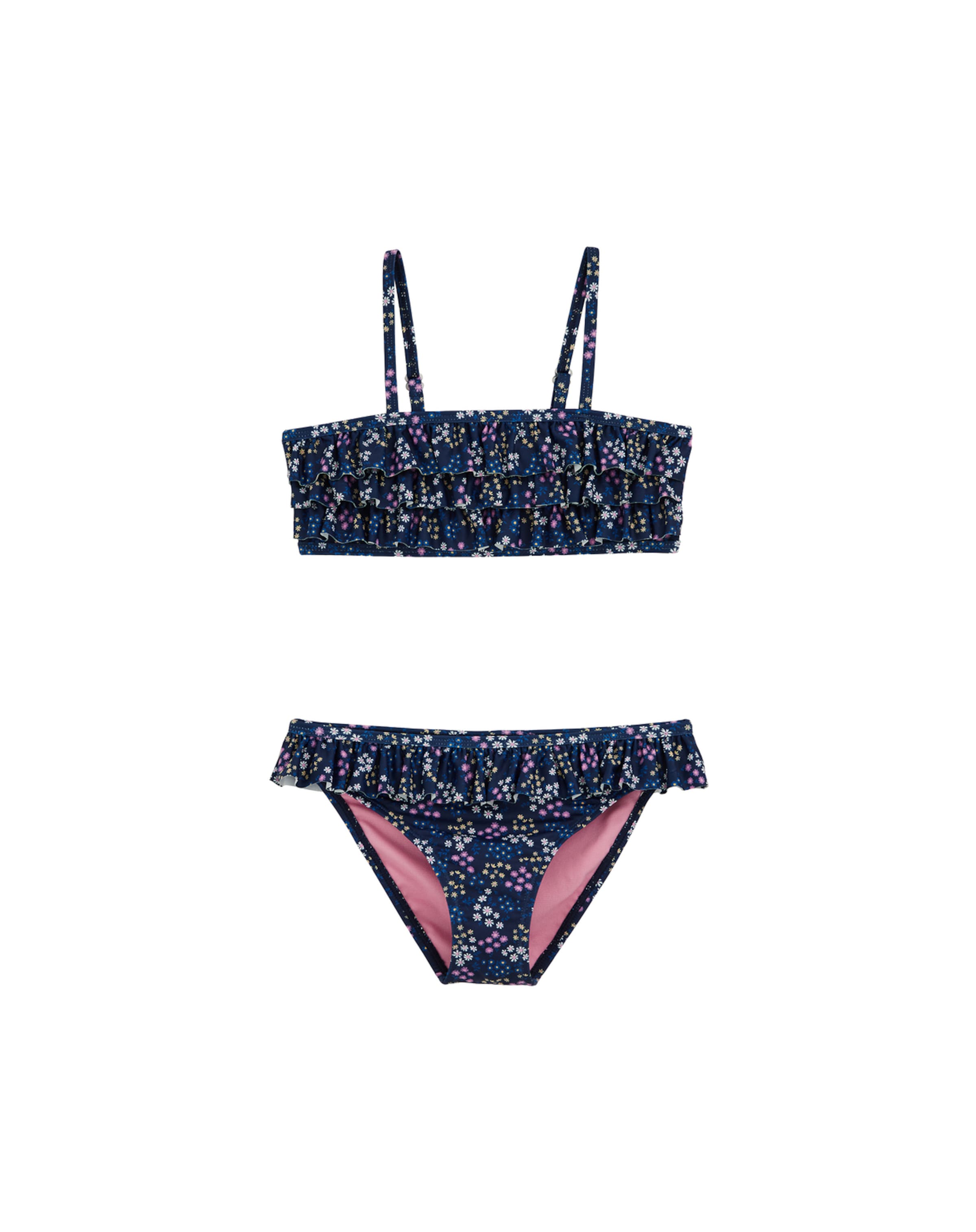 WE Fashion Bandeau Bikini in Blau: Vorderseite