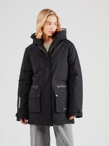 juoda Superdry Žieminė striukė 'City': priekis