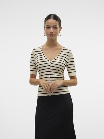 VERO MODA Cardigan 'VMREBECCA' i beige: forside