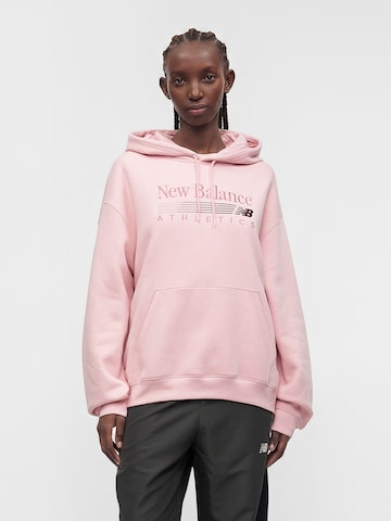 new balance Mikina – pink: přední strana