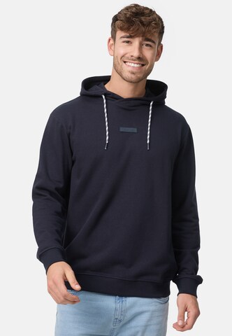 INDICODE JEANS Sweatshirt 'Bentley' in Blauw: voorkant