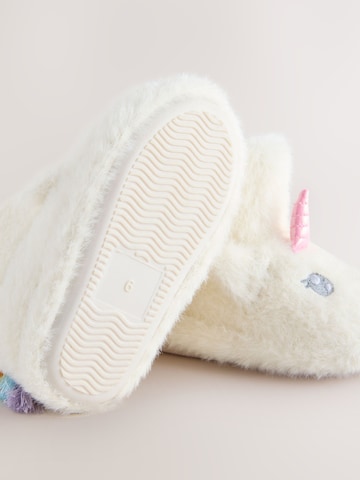 Pantoufle Next en blanc