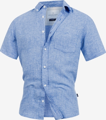 Kronstadt Button Up Shirt 'KSGallagher' in Blue: front