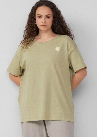 QS Shirt in Groen: voorkant