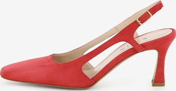 EVITA Slingpumps 'CARMELA' in Rood: voorkant