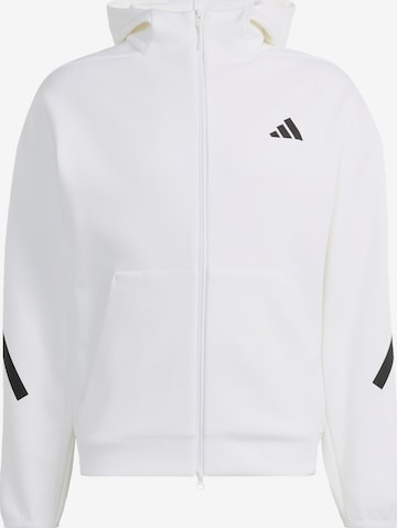 Veste de survêtement 'Z.N.E.' ADIDAS SPORTSWEAR en blanc : devant