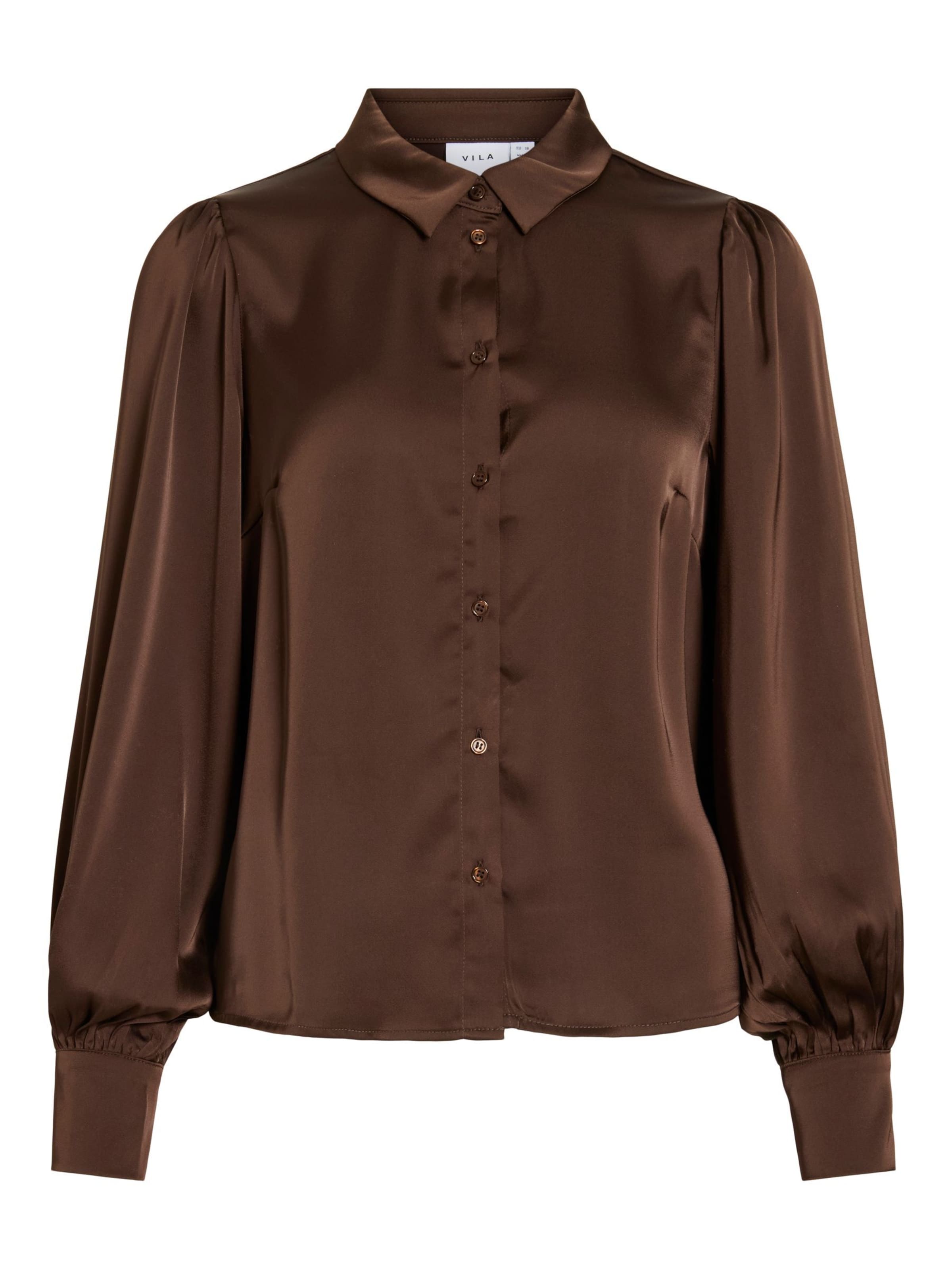 VILA Blouse 'VIEnna Ravenna' in Brown: front