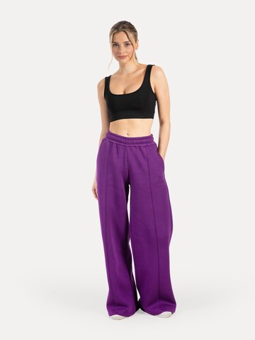 Loosefit Pantalon 'Siara' Smilodox en violet