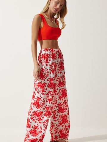 Wide Leg Pantalon Happiness İstanbul en beige