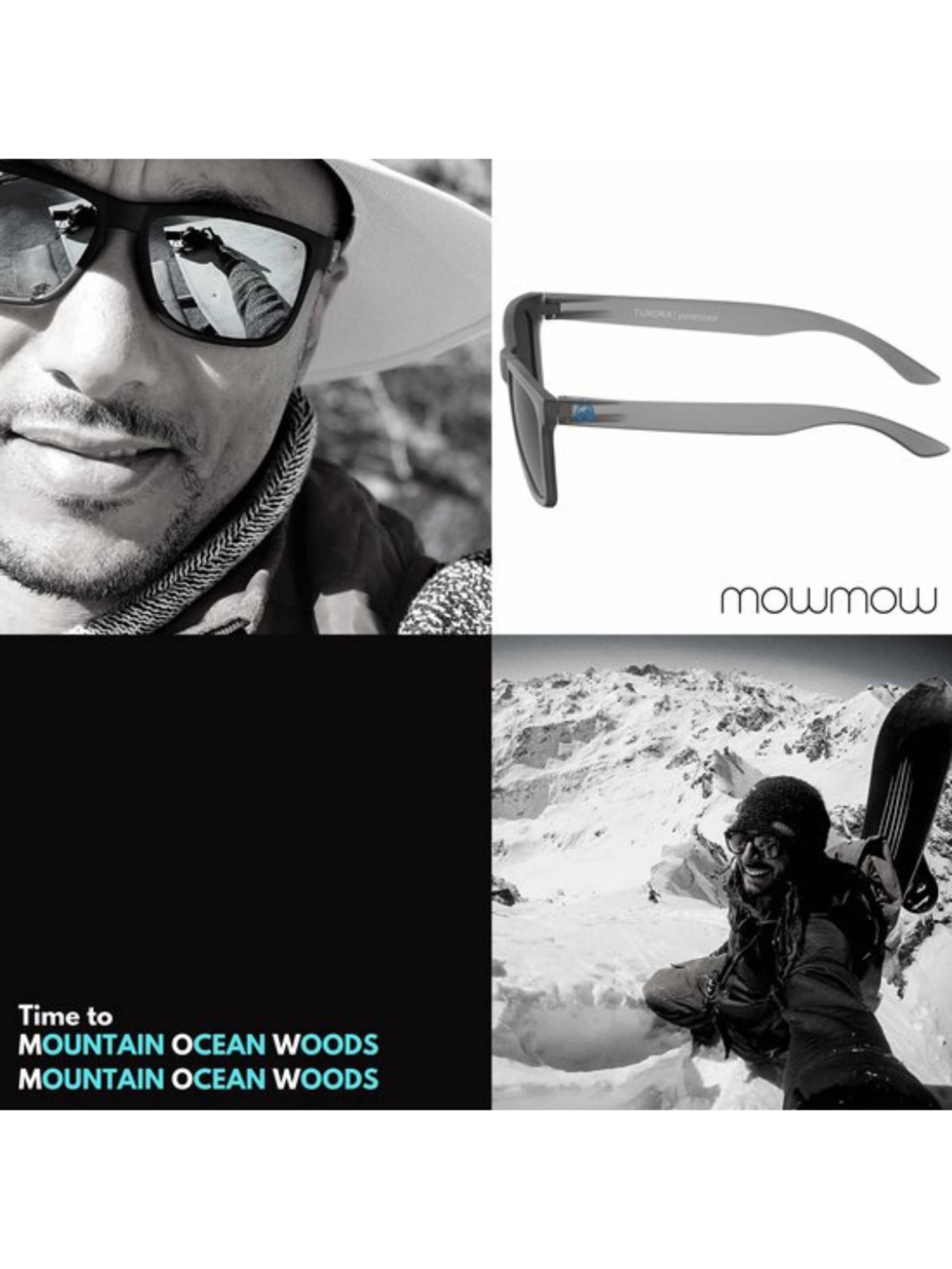 Mowmow Sportsolglasögon 'MowMow Opal LIMITED Sunglasses - Polarized - Men - Women' i grå