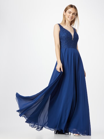 LUXUAR Evening Dress in Blue