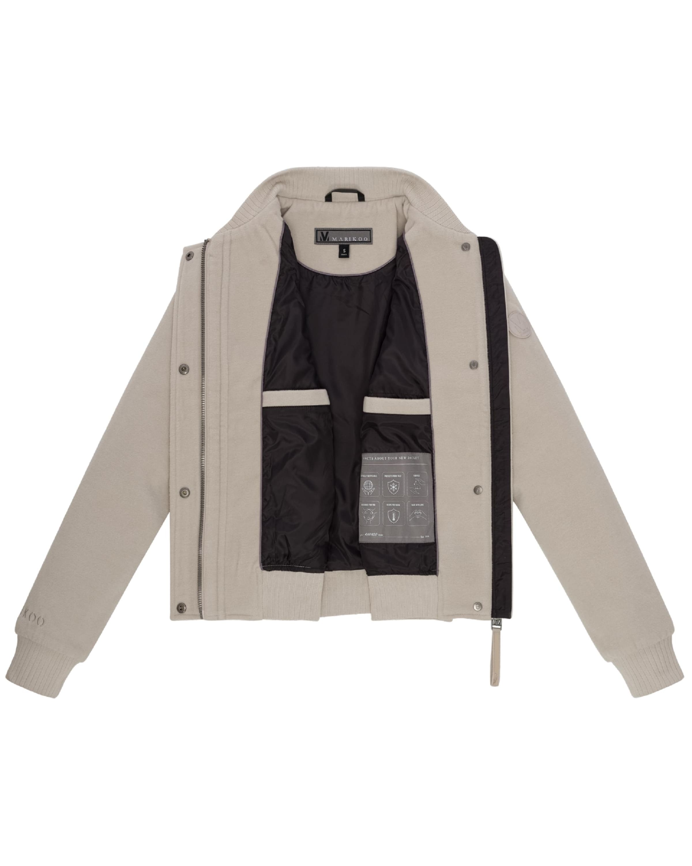 MARIKOO Φθινοπωρινό και ανοιξιάτικο μπουφάν 'Zunaa 16' σε γκρι