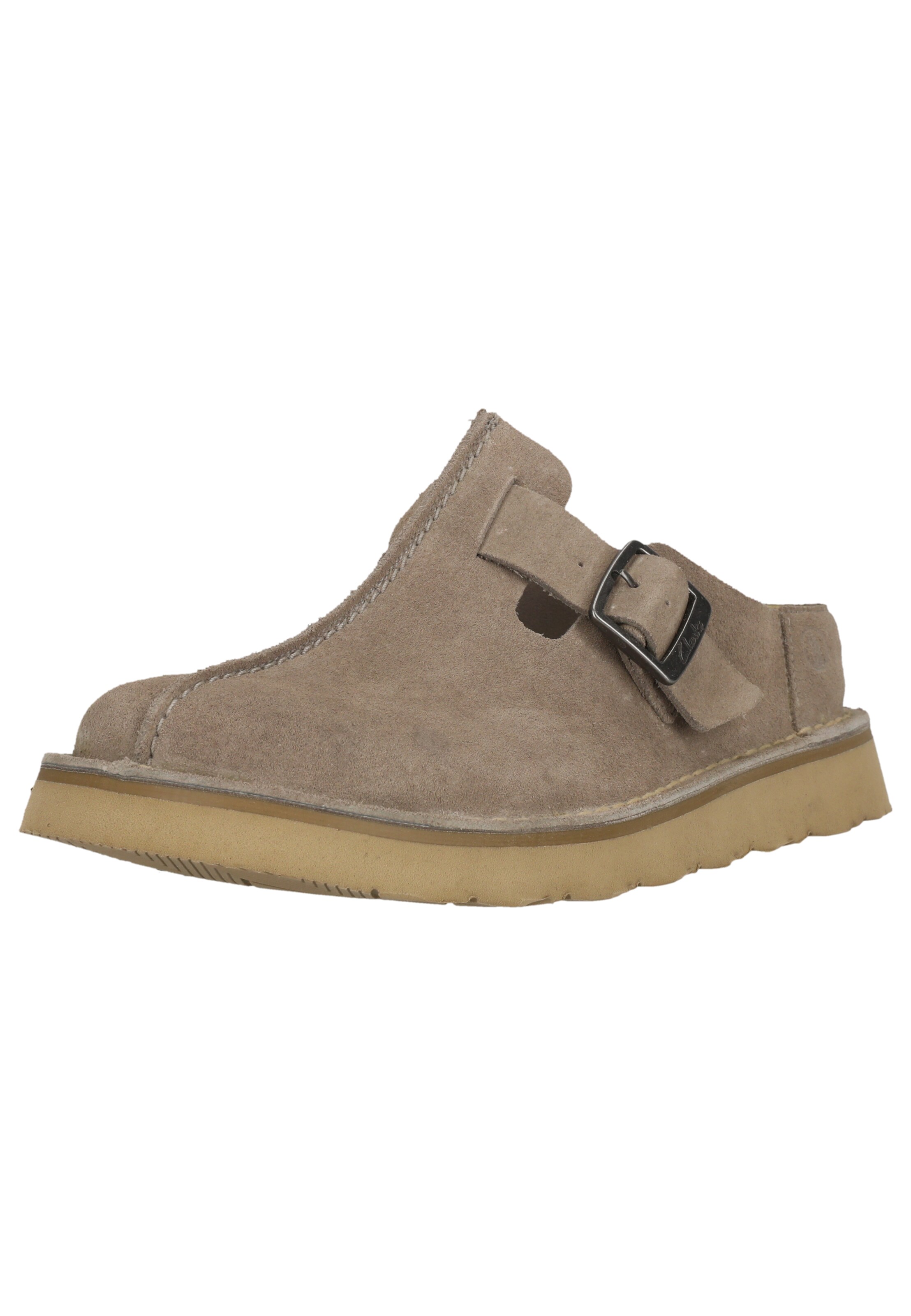 CLARKS Pantolette 'Solsbury' in Grau: Vorderseite