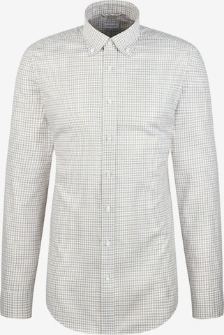 SEIDENSTICKER Regular fit Business shirt 'Schwarze Rose' in Beige: front