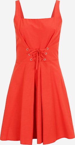 Trendyol - Vestido de verano en rojo: frente