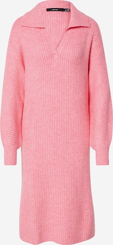 Robes en maille 'FILENE' VERO MODA en rose : devant