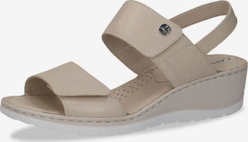 CAPRICE Sandals in Grey: front