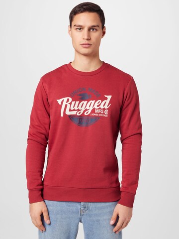 JACK & JONES Sweatshirt in Red: front