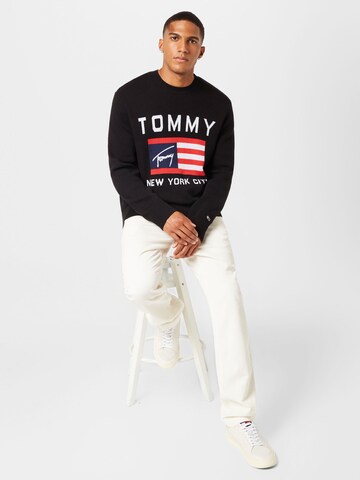 Pull-over Tommy Jeans en noir