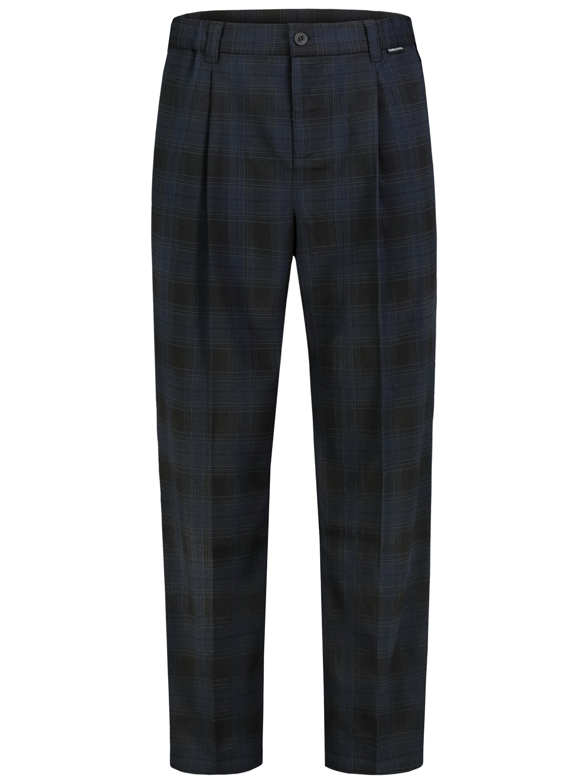 Sublevel Pleat-Front Pants in Blue: front