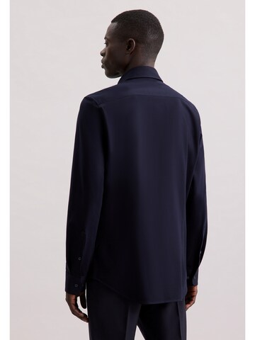 SEIDENSTICKER Slim Fit Businesshemd 'Schwarze Rose' in Blau