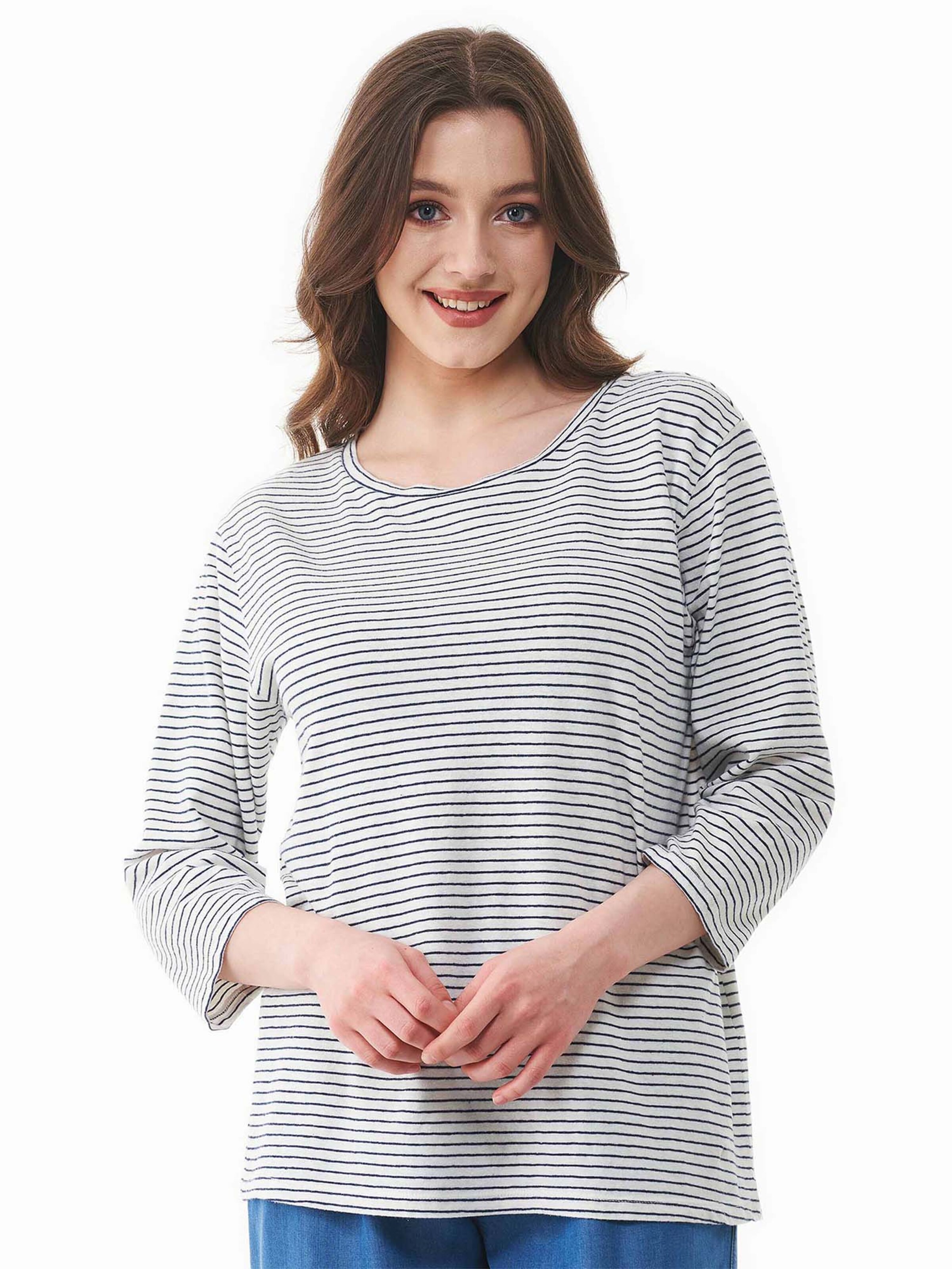 Organication Shirt in Blau: Vorderseite