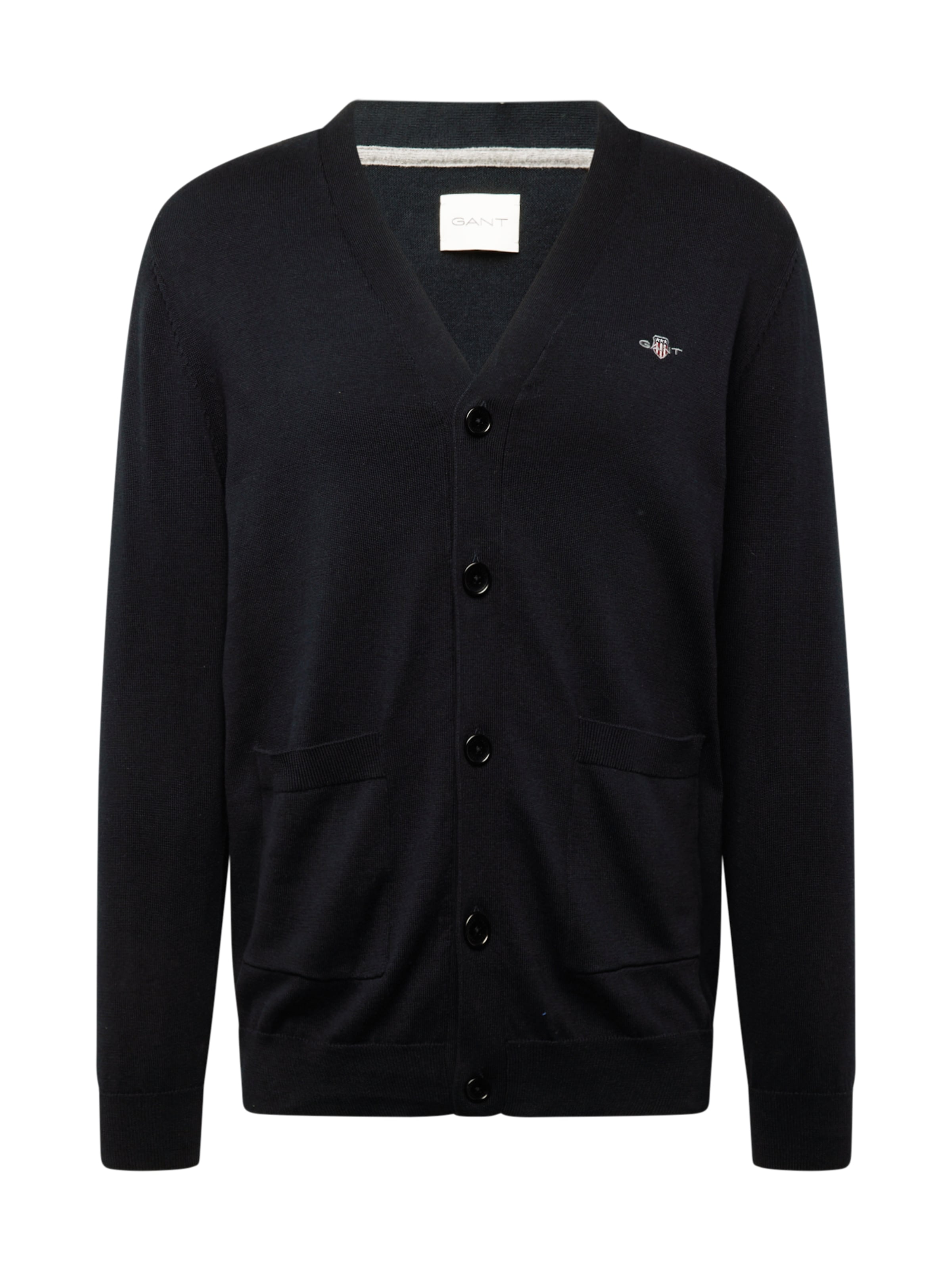 GANT Cardigan 'Classic' i sort: forside