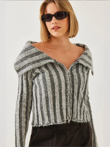 Bianco Lucci Gebreid vest in Grijs