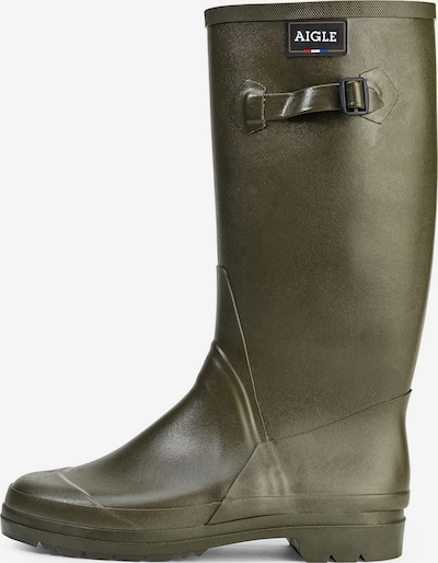 AIGLE Bottes en caoutchouc 'Cessac Lady' en kaki, Vue avec produit