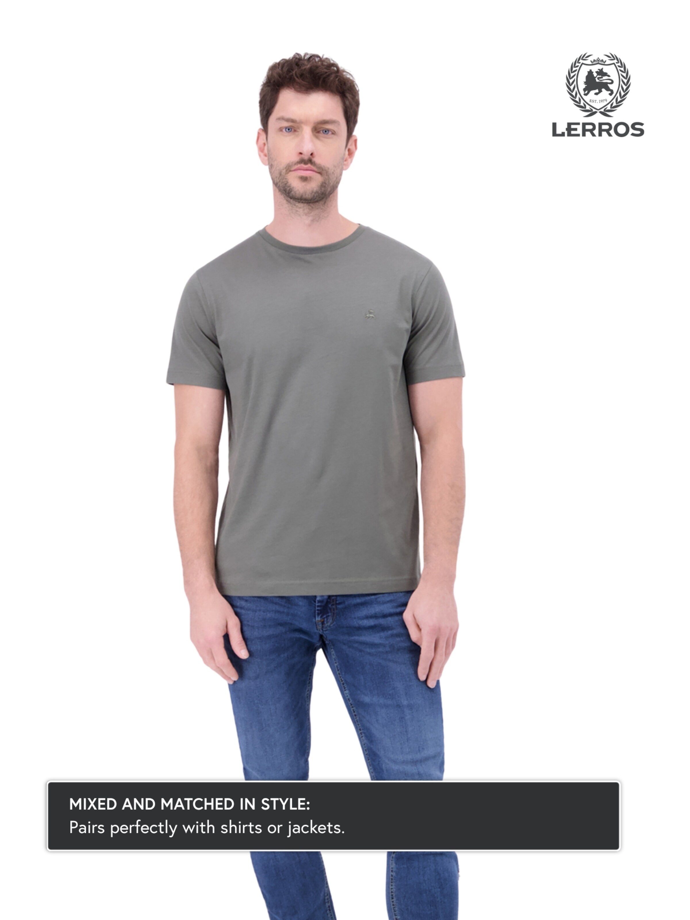 LERROS Shirt in Grey