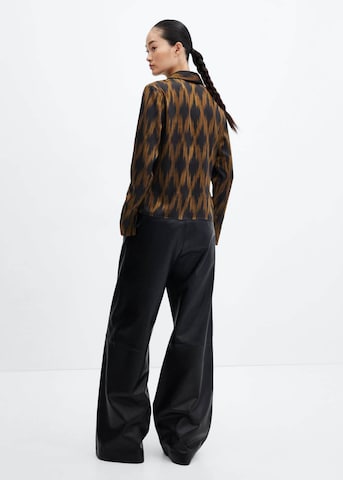 MANGO Blouse 'Rombi' in Brown