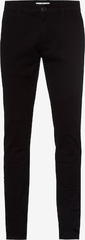 Cross Jeans Tapered Chino Pants in Black: front