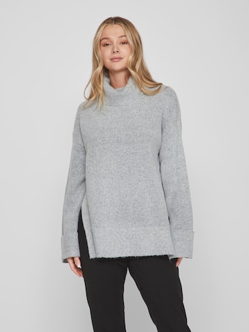 VILA Sweater 'Rolfie' in Grey: front