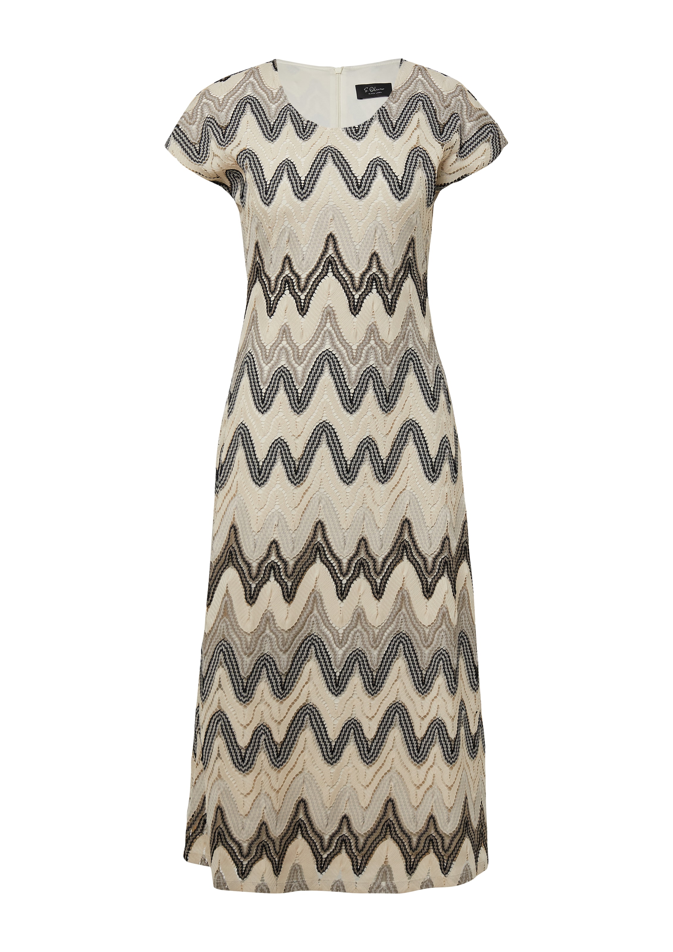 Robes en maille s.Oliver BLACK LABEL en beige : devant