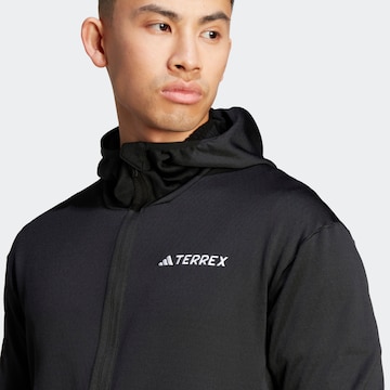 ADIDAS TERREX Funktionele fleece-jas 'Xperior' in Zwart