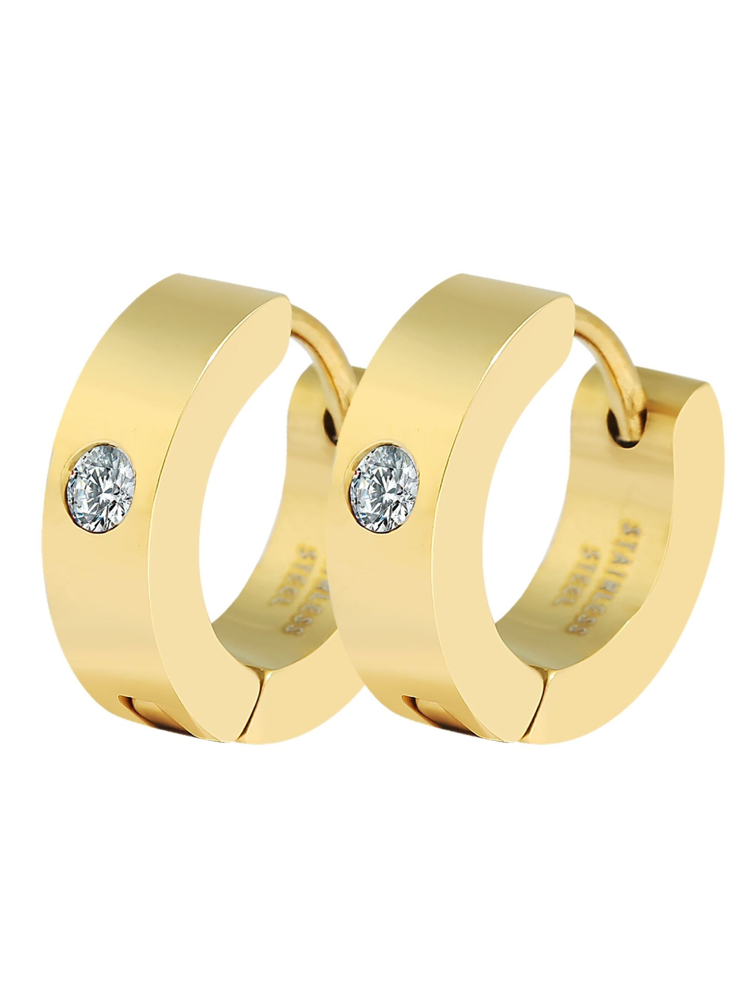 Akzent Earrings 'Daliah, silberfarbig, langlebig' in Gold: front