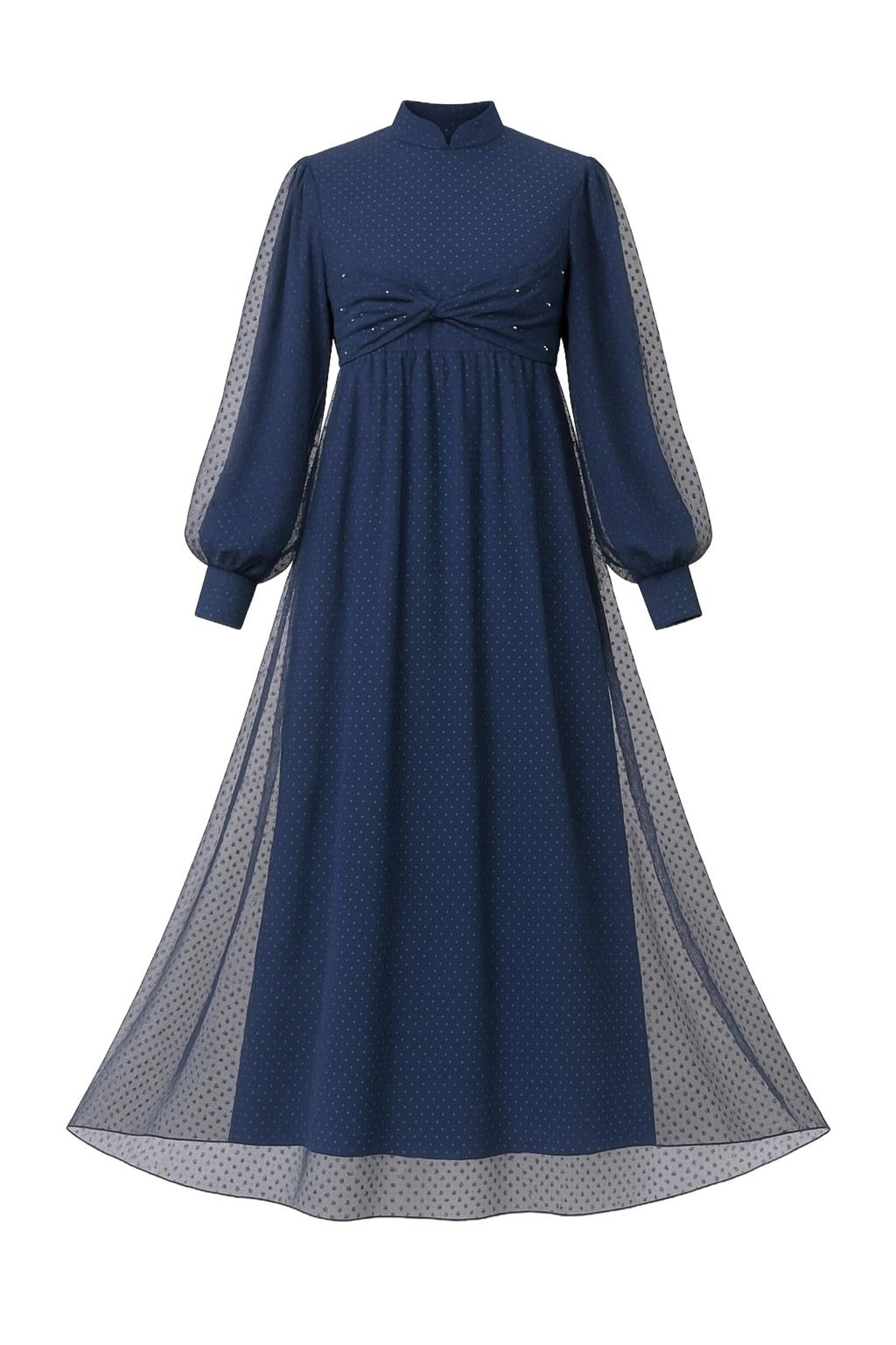 MODAMIHRAM Kleid in navy, Produktansicht