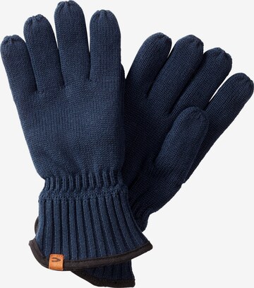 CAMEL ACTIVE Full Finger Gloves in Blue: front