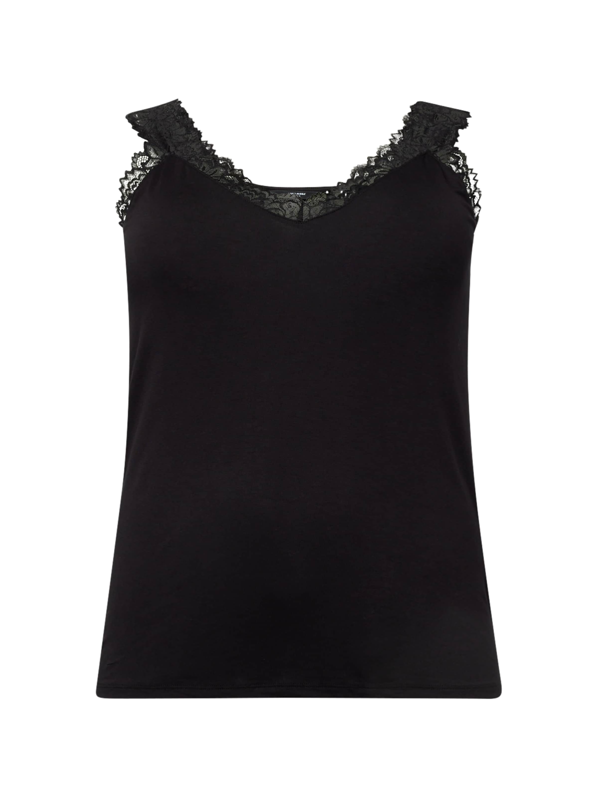 Vero Moda Curve Top 'VMCRosa' in Black: front