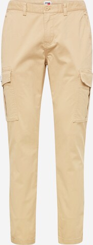 Coupe slim Pantalon cargo 'AUSTIN' Tommy Jeans en beige : devant