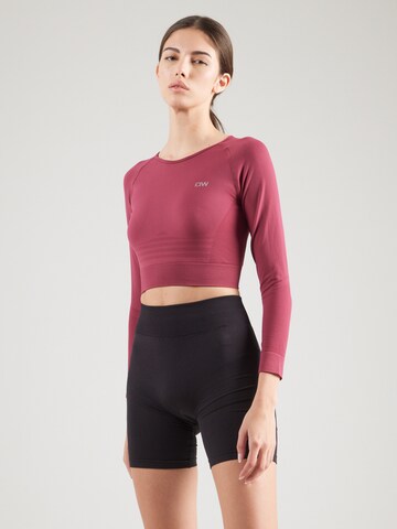 ICANIWILL Functioneel shirt 'Define' in Roze: voorkant