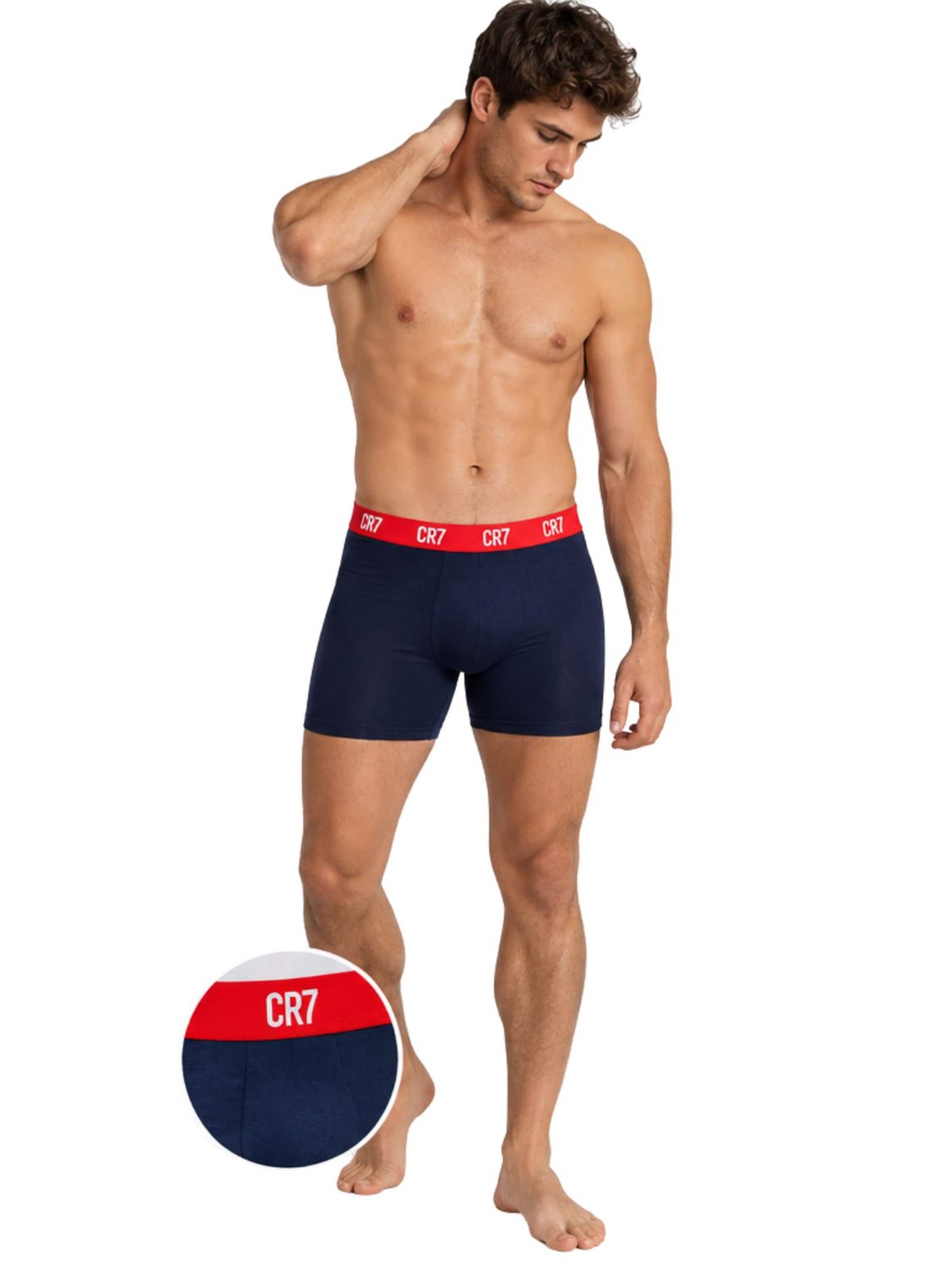 CR7 - Cristiano Ronaldo - Boxers 'CR7-Boxers Homem em Algodão Orgânico PACK de 3 unidades cores Sortidas' em mistura de cores
