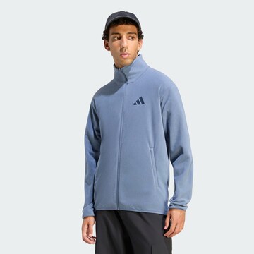 ADIDAS TERREX Athletic Fleece Jacket 'Essentials' in Blue: front